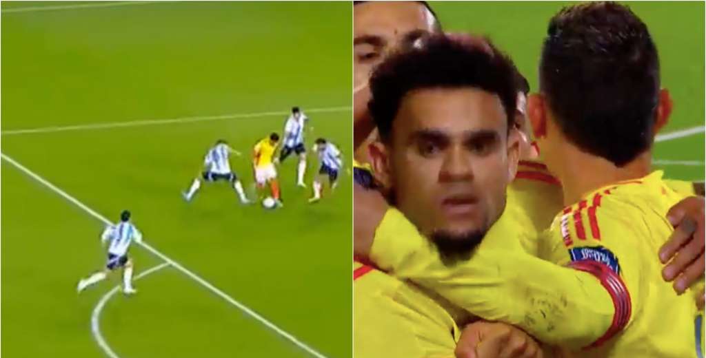 Él solo y contra toda la defensa argentina: Luis Díaz y uno de los goles del año