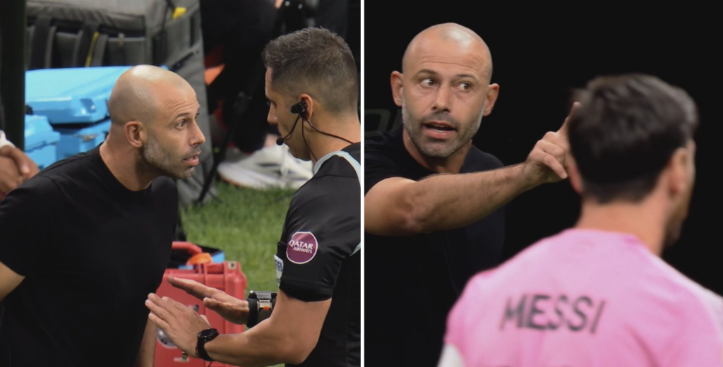 Le cobraron un penal en contra y Mascherano estalló contra el árbitro