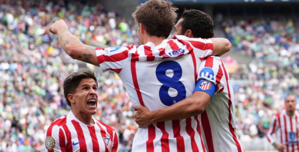 Atlético de Madrid cumplió, le ganó 3-1 al Seattle Sounders y se acomodó