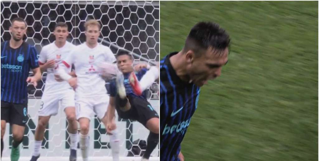 Al Inter lo salva el único genio que tiene: el golazo de chilena que hizo Lautaro