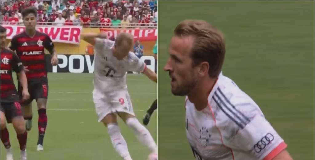 Es un animal del gol: Harry Kane se perfiló y le voló el arco al Flamengo...