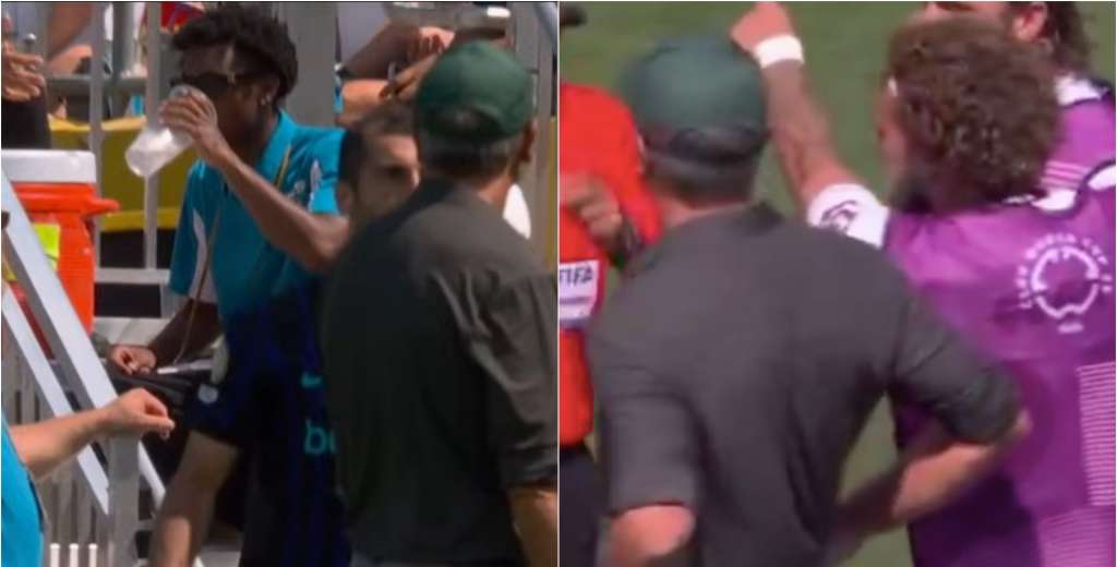 Mkhitarian se hartó de Renato Gaucho y se quiso pelear en pleno partido...