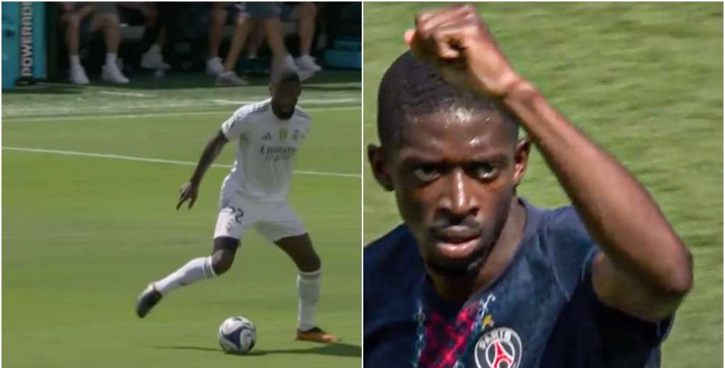 Dembélé fue a presionarlo y se paralizó: Rudiger le regaló el segundo gol al PSG