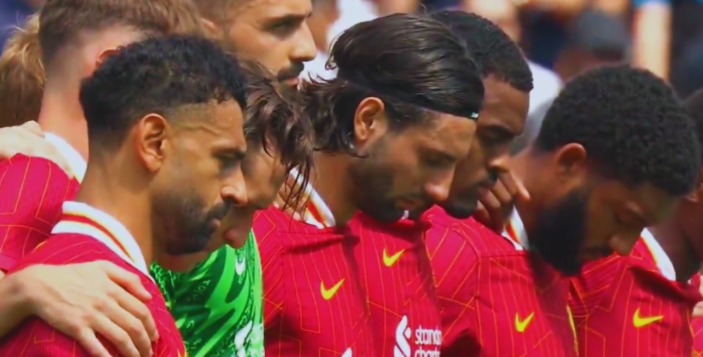 Emocionante: Liverpool FC y un minuto de silencio para Diogo Jota