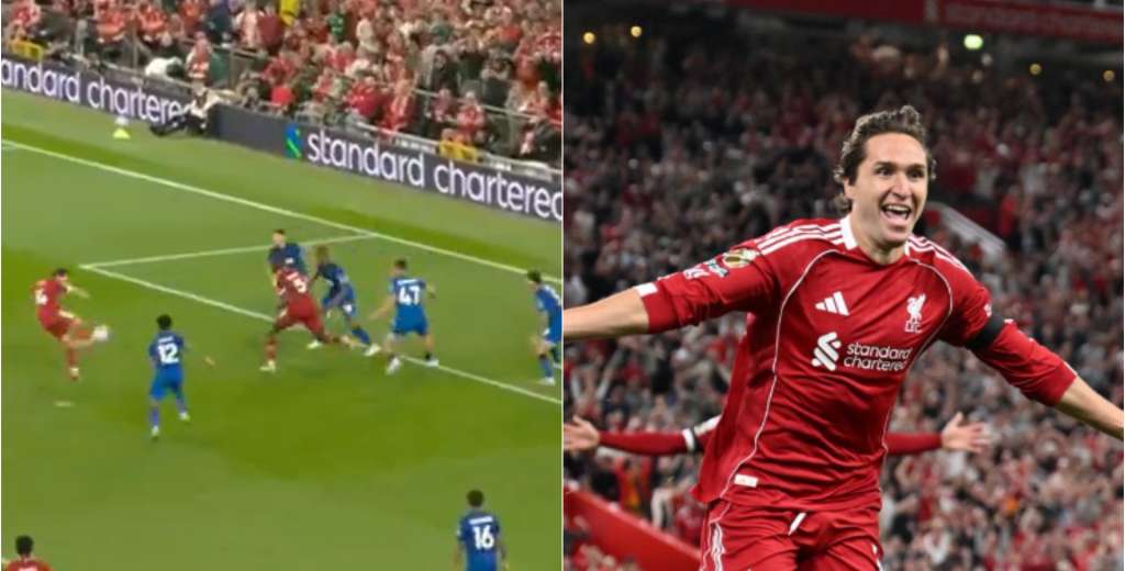 Liverpool empataba 2-2, Chiesa entró y clavó un golazo para la victoria de los Reds