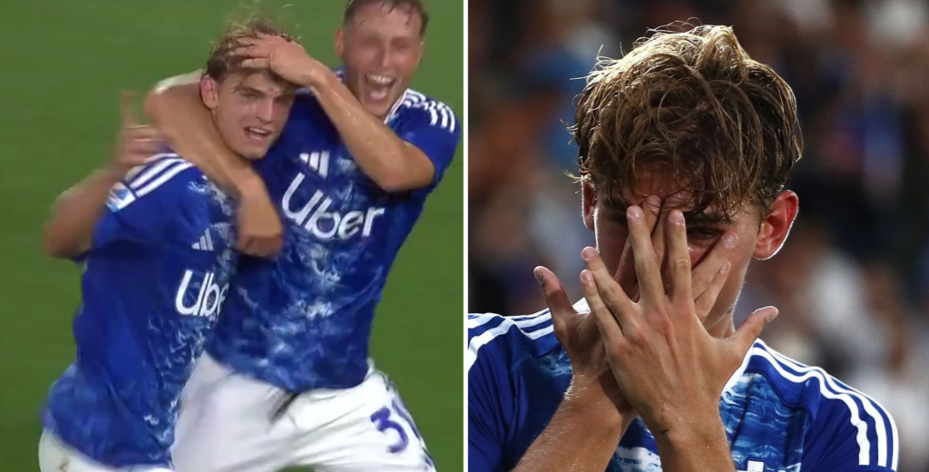 El Madrid lo dej&oacute; ir y Nico Paz hizo esto: golazo de tiro libre al &aacute;ngulo