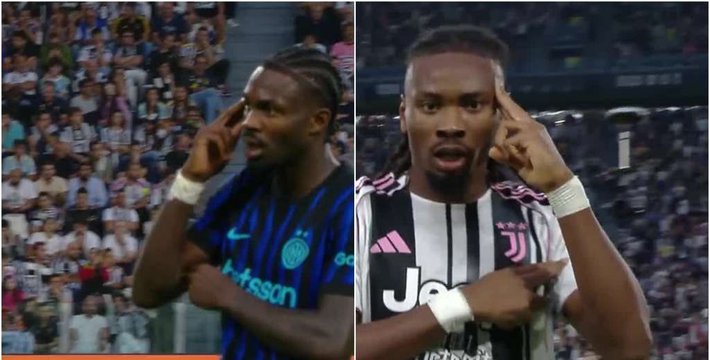 Juventus gana el partido del año al Inter y Khepren Thuram se burla de su hermano