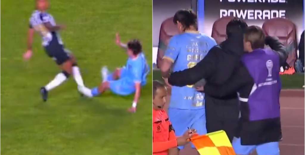 Bolívar perdía 2-1 y Gariglio metió un planchazo bestial y vio la roja
