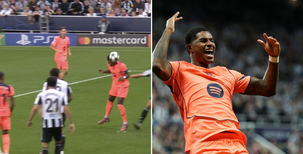 Para esto lo ficharon: cabezazo de Rashford y su primer gol en el FC Barcelona