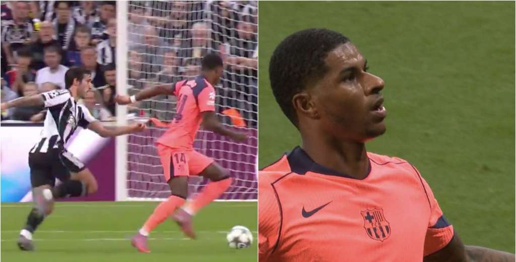 Marcus Rashford en modo bestia: le voló el arco al Newcastle con un golazo...
