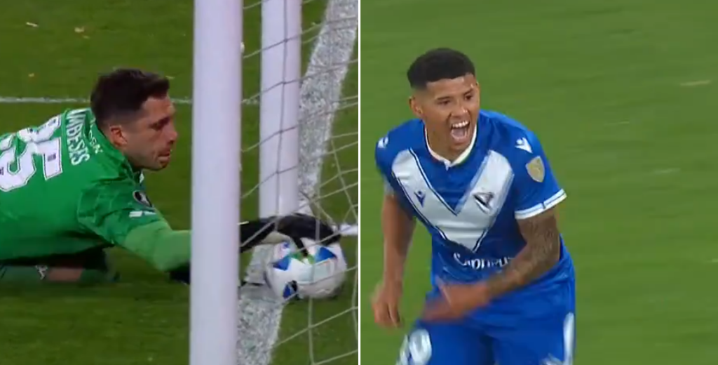 Vélez hizo el gol, Ostojich lo cobró, pero la pelota nunca entró y lo anularon...