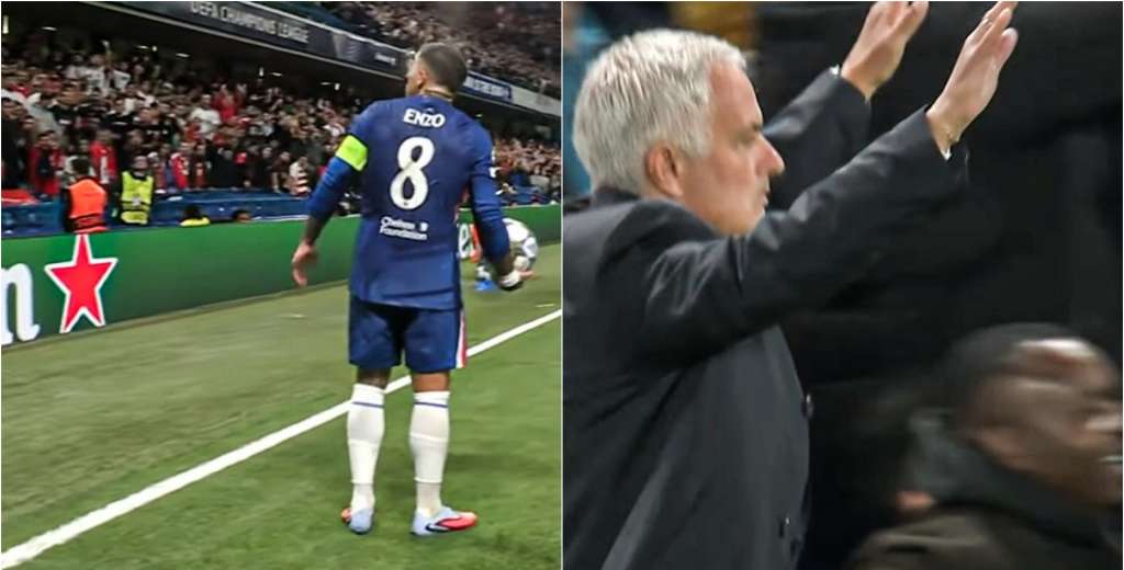 Un córner, Enzo Fernández y los hinchas de Benfica: explotó todo cara a cara