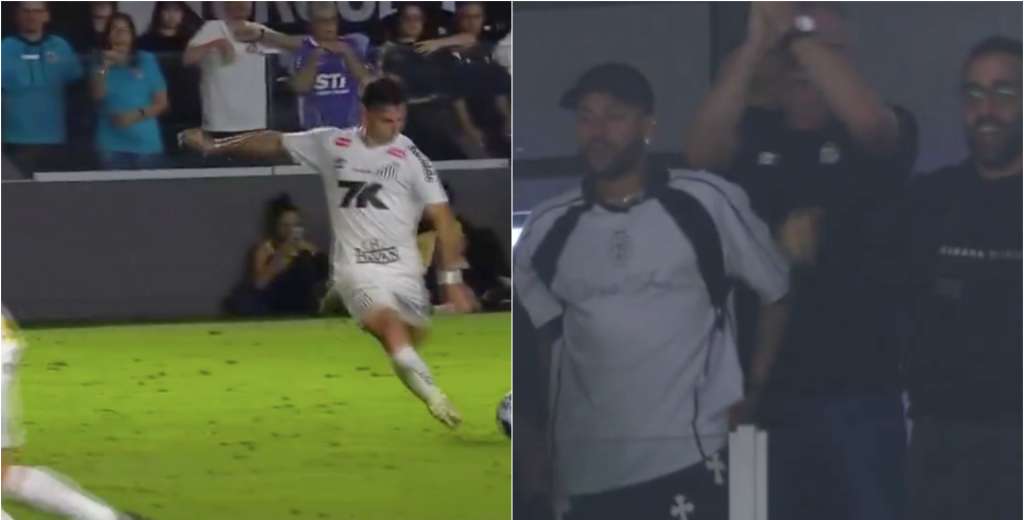 Álvaro Barreal le dio desde 30 metros al ángulo y hasta Neymar lo aplaudió...