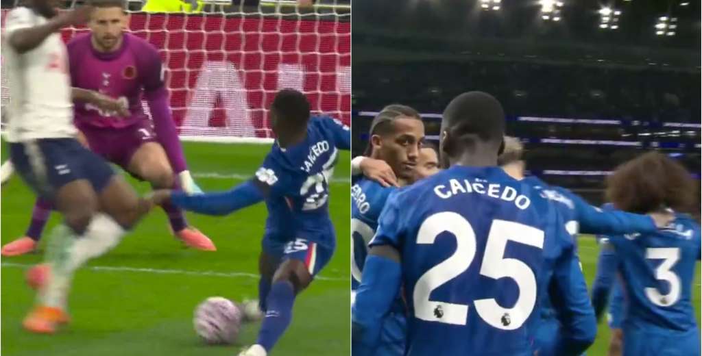 Moisés Caicedo es una máquina: presionó, robó, eludió y dejó solo a Joao Pedro...