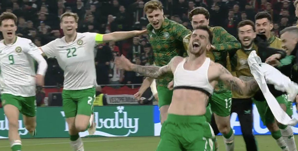 Irlanda se quedaba sin Mundial, hizo un hattrick en la &uacute;ltima jugada y van al repechaje