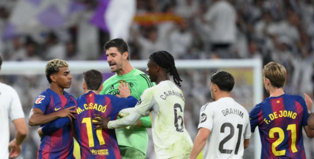 Courtois culpó a Lamine por el escándalo del Clásico: "Ha calentado el partido..."