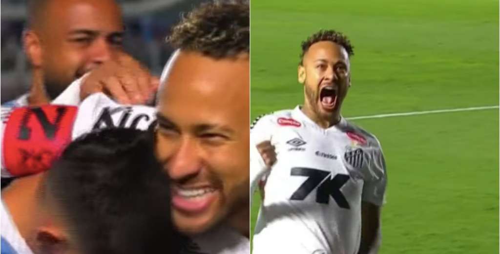 Neymar y el gol más fácil de su carrera: lo dejaron correr 60 metros en soledad