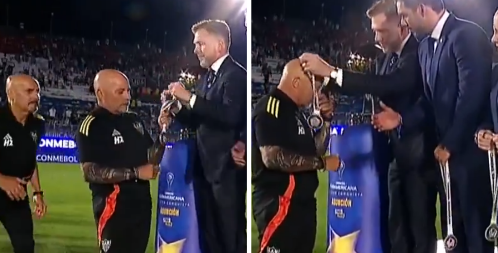 Atlético Mineiro perdió al Copa Sudamericana y Sampaoli tuvo un gesto lamentable