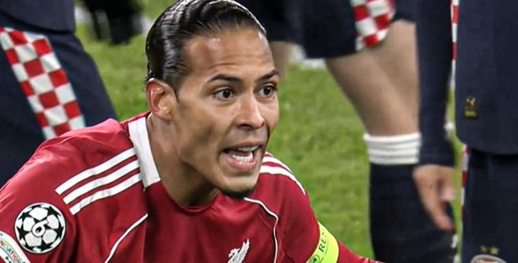 Van Dijk y el penal más insólito de la Champions: nadie sabe qué quiso hacer...