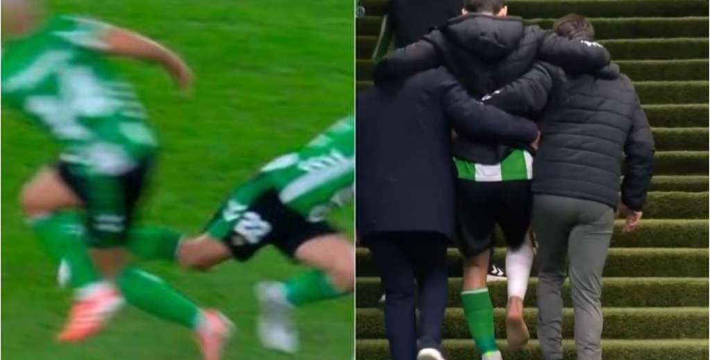 Una lesi&oacute;n ins&oacute;lita: Amrabat le peg&oacute; un patad&oacute;n a Isco y ambos pidieron el cambio