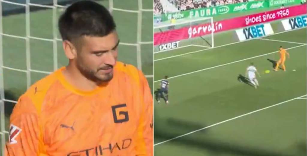 Insólito error de Gazzaniga: Se equivocó en la salida y le regaló el gol a Rafa Mir