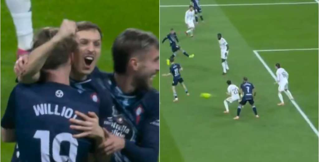 Un gol de otro planeta: Swedberg definió de taco para el 1-0 del Celta