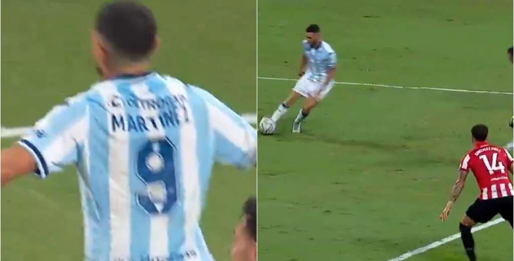 Maravilla Martínez y una definición exquisita para el 1-0 ante Estudiantes.