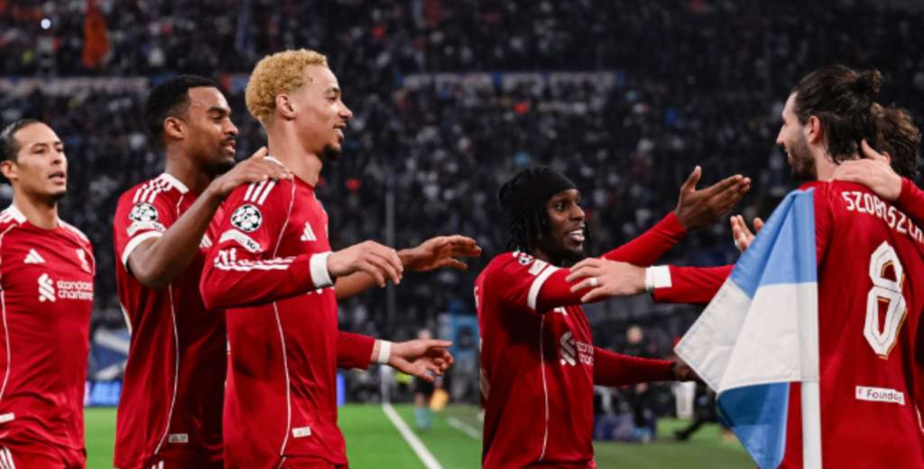 Liverpool venció al Olympique, quedó cuarto y va por la clasificación directa...