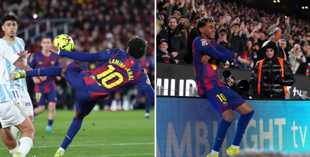Lamine es descomunal: centro y golazo de tijera para el triunfo de FC Barcelona