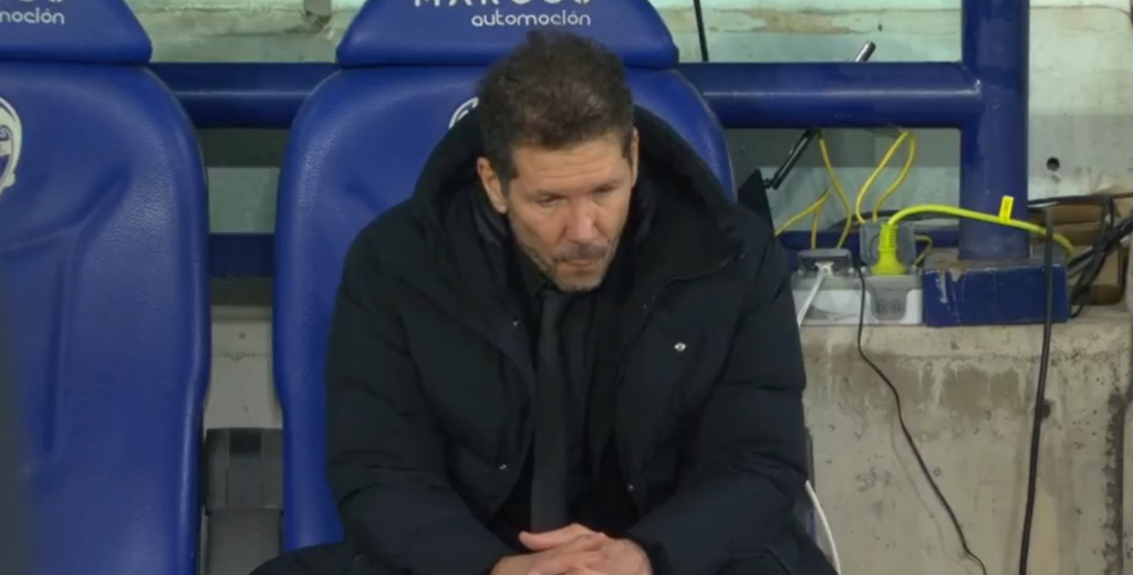 La dramática imagen de Simeone ante Levante: nunca se lo vio de esta forma