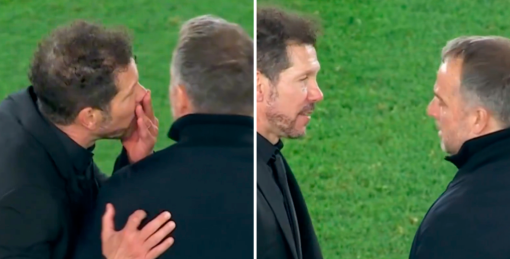 El gesto de Simeone con Flick tras la eliminaci&oacute;n del FC Barcelona: "Le dije que..."