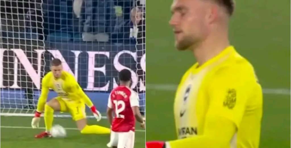 Gracias al grosero error de Verbruggen, Arsenal ganó y sigue siendo puntero
