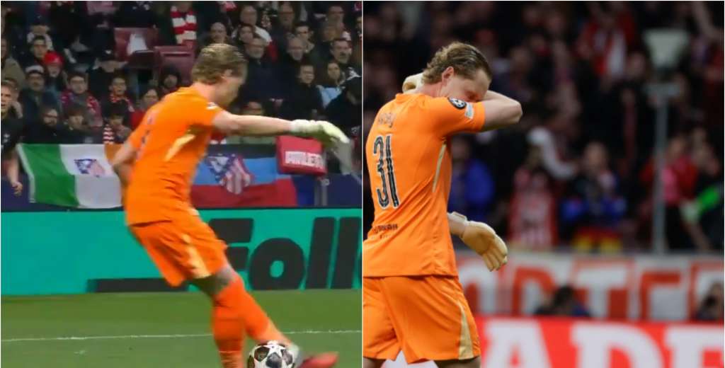 Kinsky y una noche para olvidar: Dos errores iguales terminaron en gol del Atlético