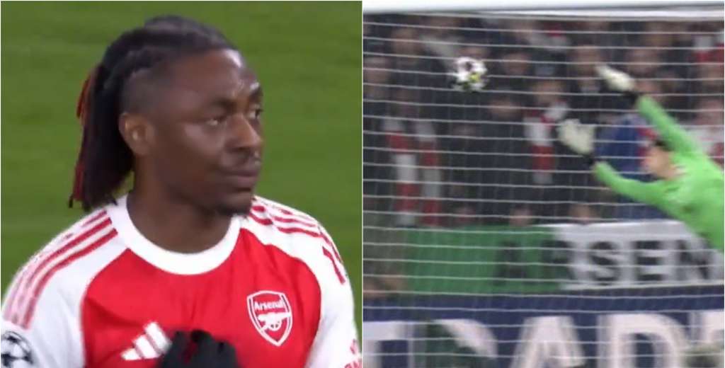 Eze gir&oacute; y sac&oacute; un bombazo al &aacute;ngulo para el 1-0 del Arsenal ante Leverkusen