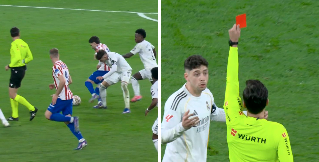 Ganaba Real Madrid, Valverde peg&oacute; de atr&aacute;s y el &aacute;rbitro lo expuls&oacute;...