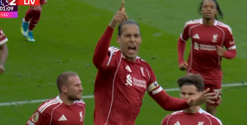 Van Dijk es el h&eacute;roe: gol al minuto 100 y Liverpool le gan&oacute; el cl&aacute;sico a Everton