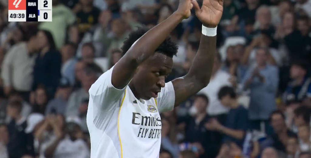 El Bernabéu silbó a Vinicius pero él metió un golazo: el gesto para los hinchas...