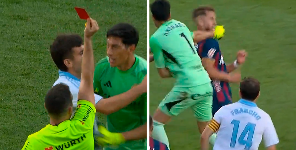 Minuto 98, lo expulsaron y perdió la cabeza: Andrada pegó la piña de la temporada