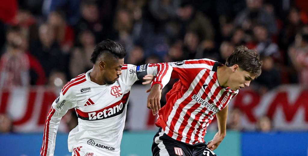 Estudiantes empat&oacute; con Flamengo en un partido muy picante por Libertadores
