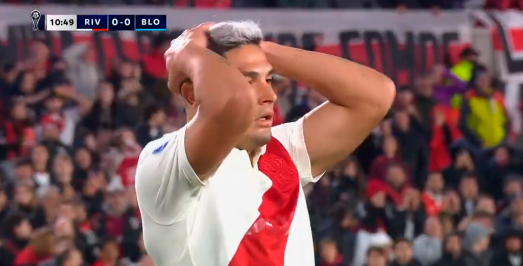 Inicio para el olvido: River tuvo un penal a los 10 minutos y Salas hizo esto