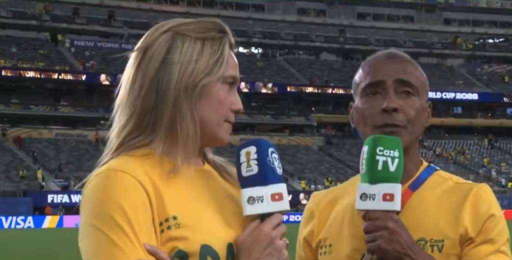 Romario, en llamas por el empate de Brasil, fulminó a la comentarista: "Eso es..."