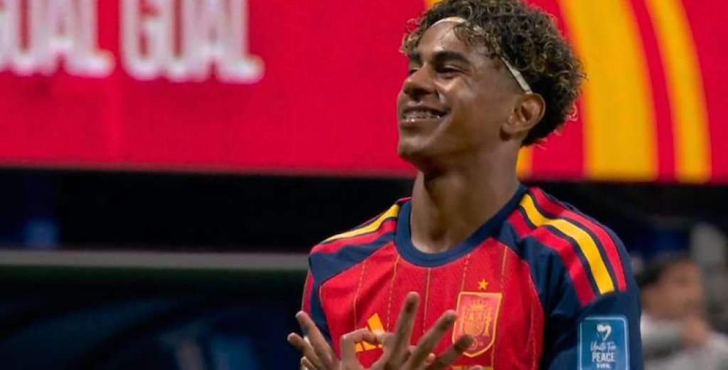 Yamal hace historia: marcó su primer gol en una copa del mundo