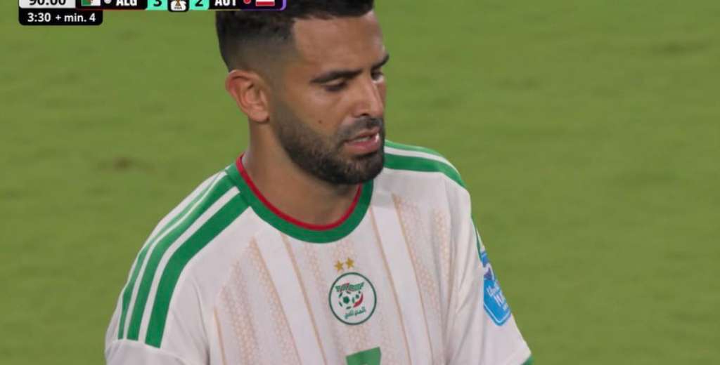 Mahrez celebr&oacute; su gol pero le avisaron que iba contra Espa&ntilde;a: esc&aacute;ndalo absoluto