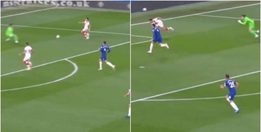 Chelsea no sabe qué hacer: Kepa quiso despejar el balón...