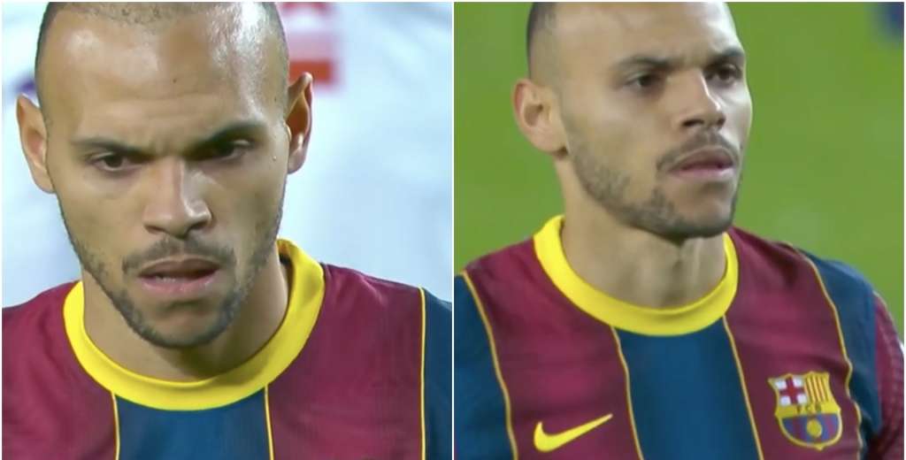 Braithwaite tuvo penal para el Barcelona y la mandó a cualquier parte