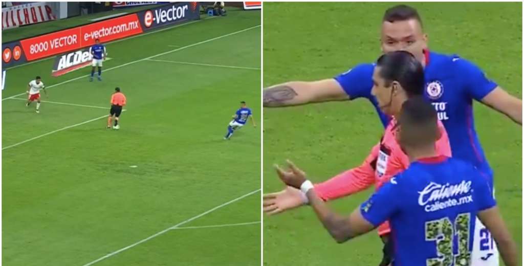Solo le pasa al Cruz Azul: iba a definir sin arquero y le peg&oacute; al &aacute;rbitro