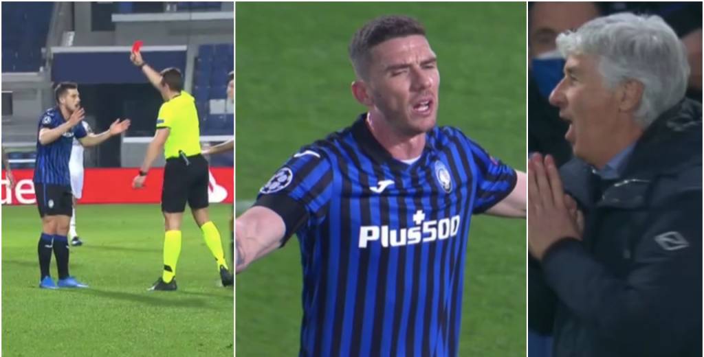 Atalanta arde: Freuler apenas tocó a Mendy y lo expulsaron