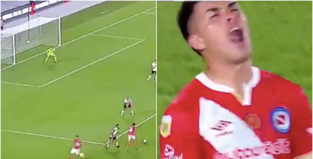Minuto 92, contra River en el Monumental y hace este golazo