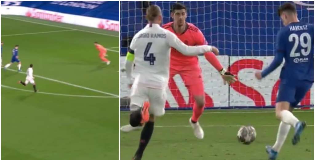 Havertz queda solo y se pierde un gol ins&oacute;lito ante Courtois