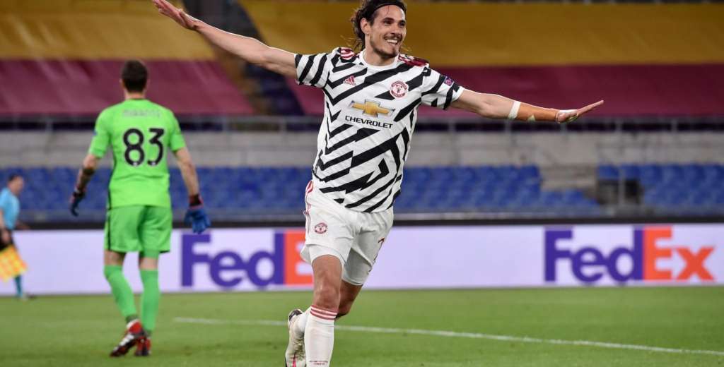 Cavani lleva al United a la final y alcanza una marca arrasadora